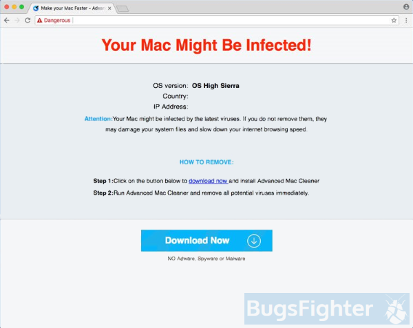 is advanced mac cleaner malware