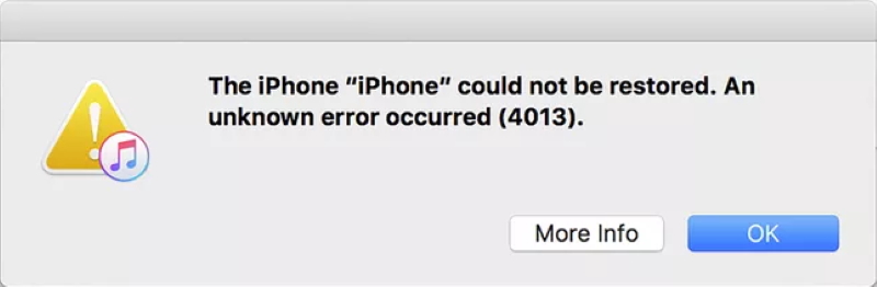 How to fix iPhone error 4013 - BugsFighter