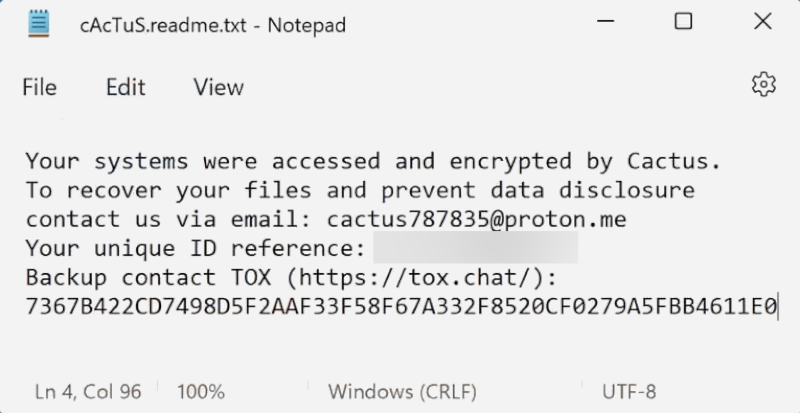 Cómo Eliminar Cactus Ransomware Y Descifrar Archivos .CTS1 - BugsFighter